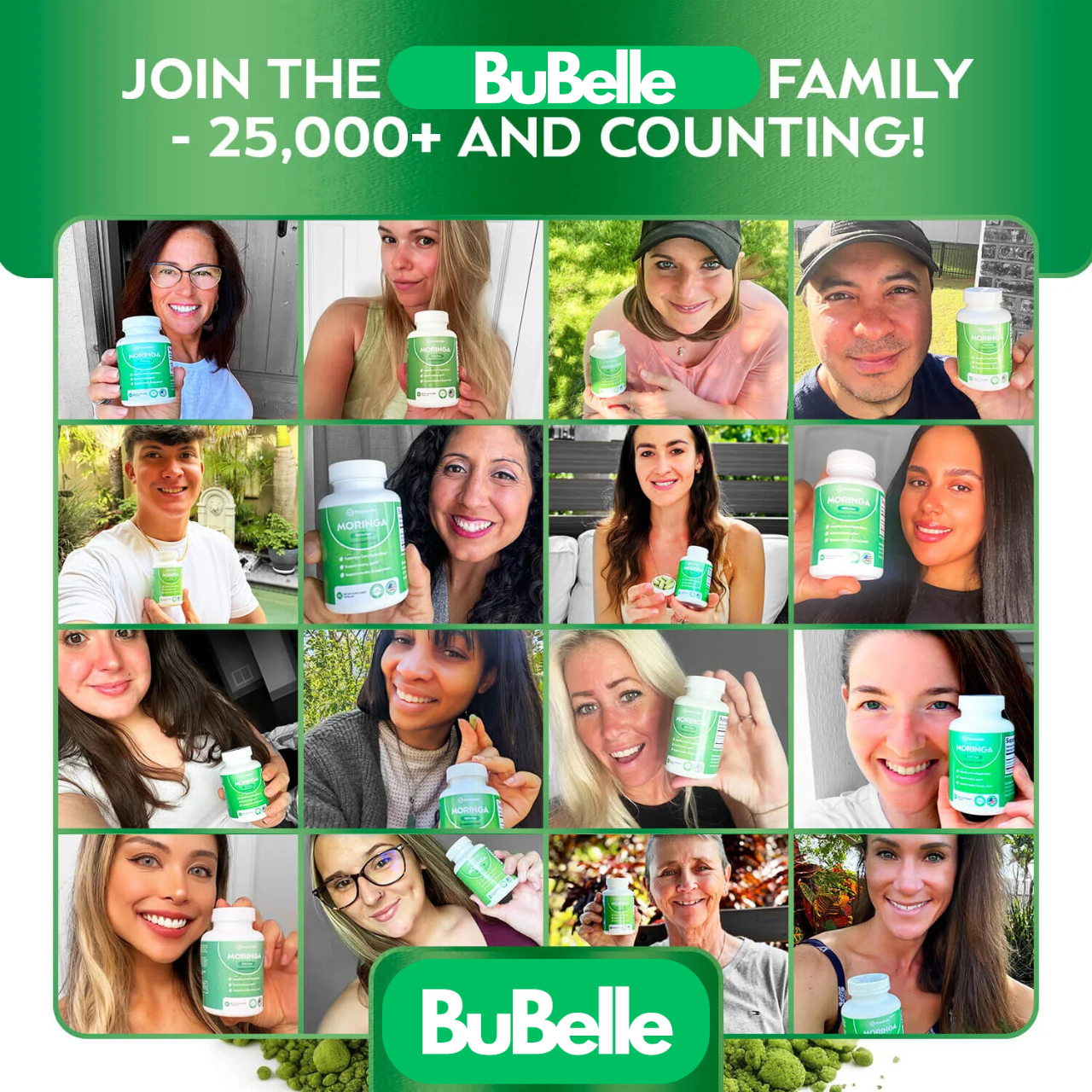 BuBelle Moringa Powder Capsules